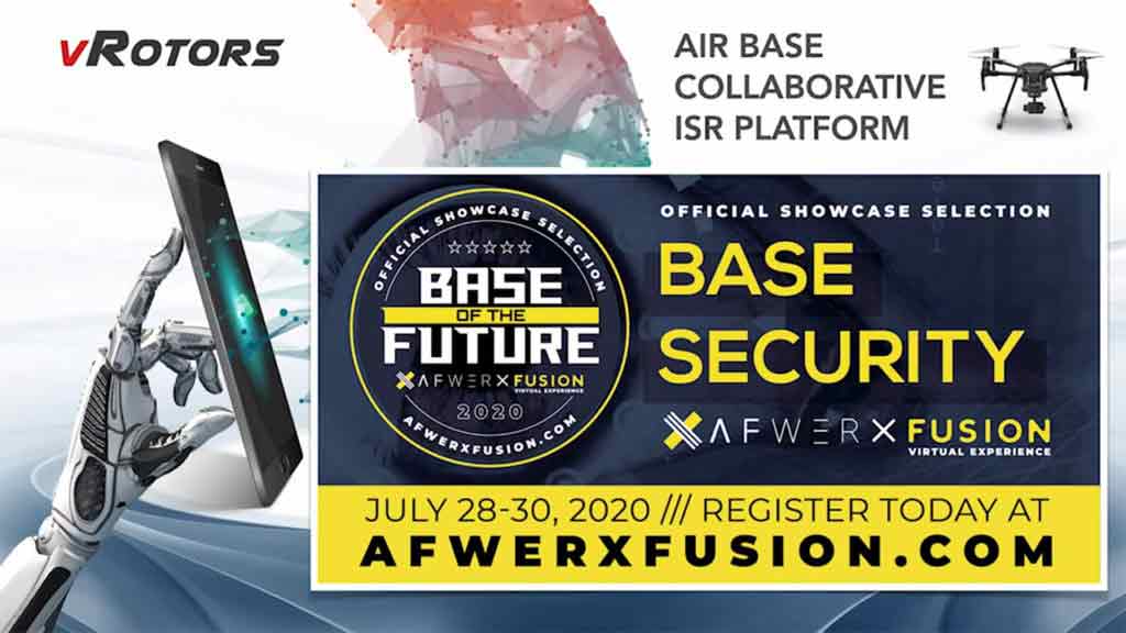vRotors AR marker drone perimeter security solution